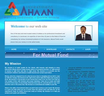 Website Design of Aahan Investment